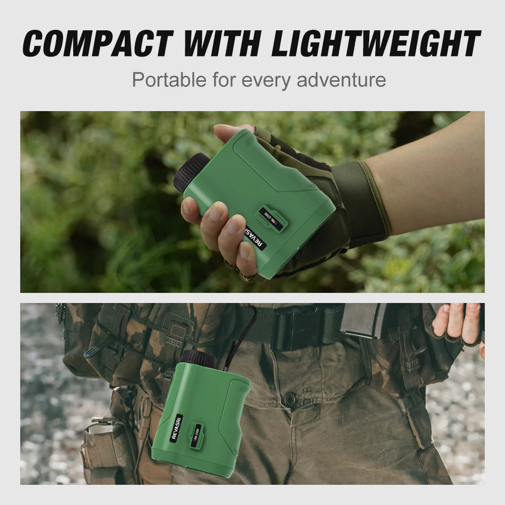 REVASRI 1000M Multi-Function Hunting Rangefinder with Speed and Scan Golf Slope Compensation Mode, for Hunting and Shooting