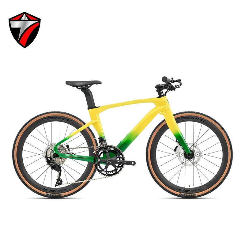 Cyclone Carbon Fiber City Bike With HyDisc Brakes For Teens And Adults