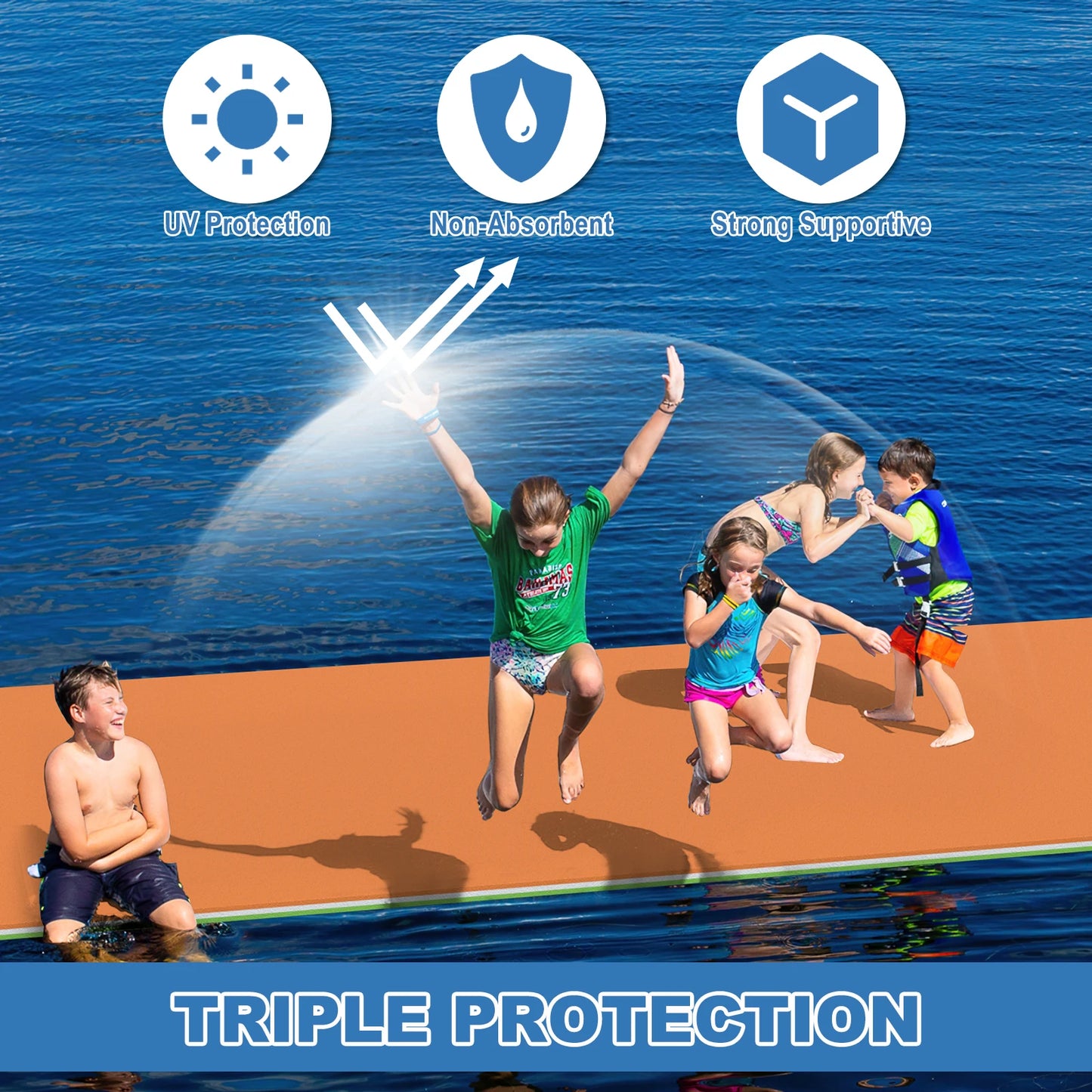 Kieperi Lily Pad Floating Mat XPE Double-Sided Water Mat