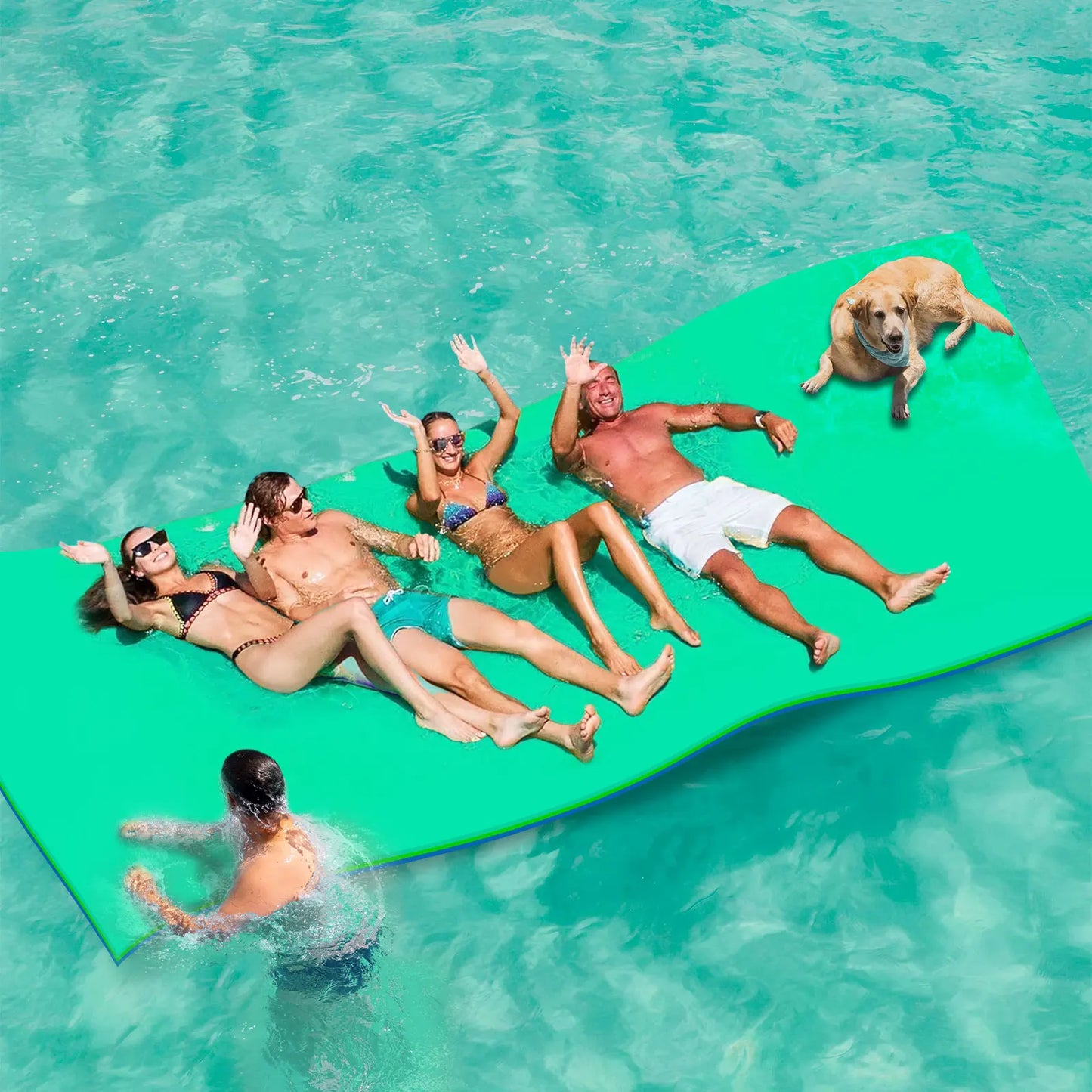 Kieperi Lily Pad Floating Mat XPE Double-Sided Water Mat