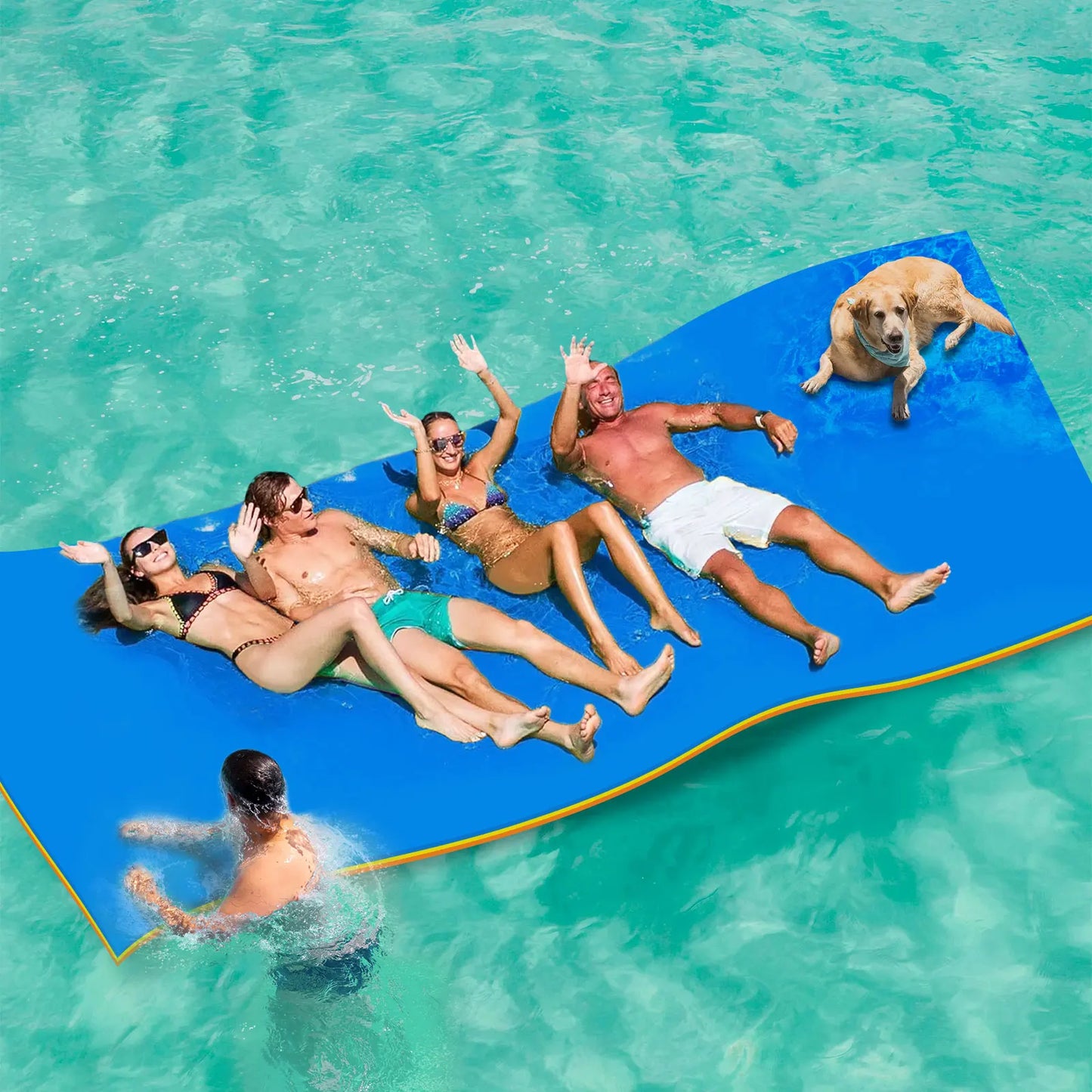 Kieperi Lily Pad Floating Mat XPE Double-Sided Water Mat