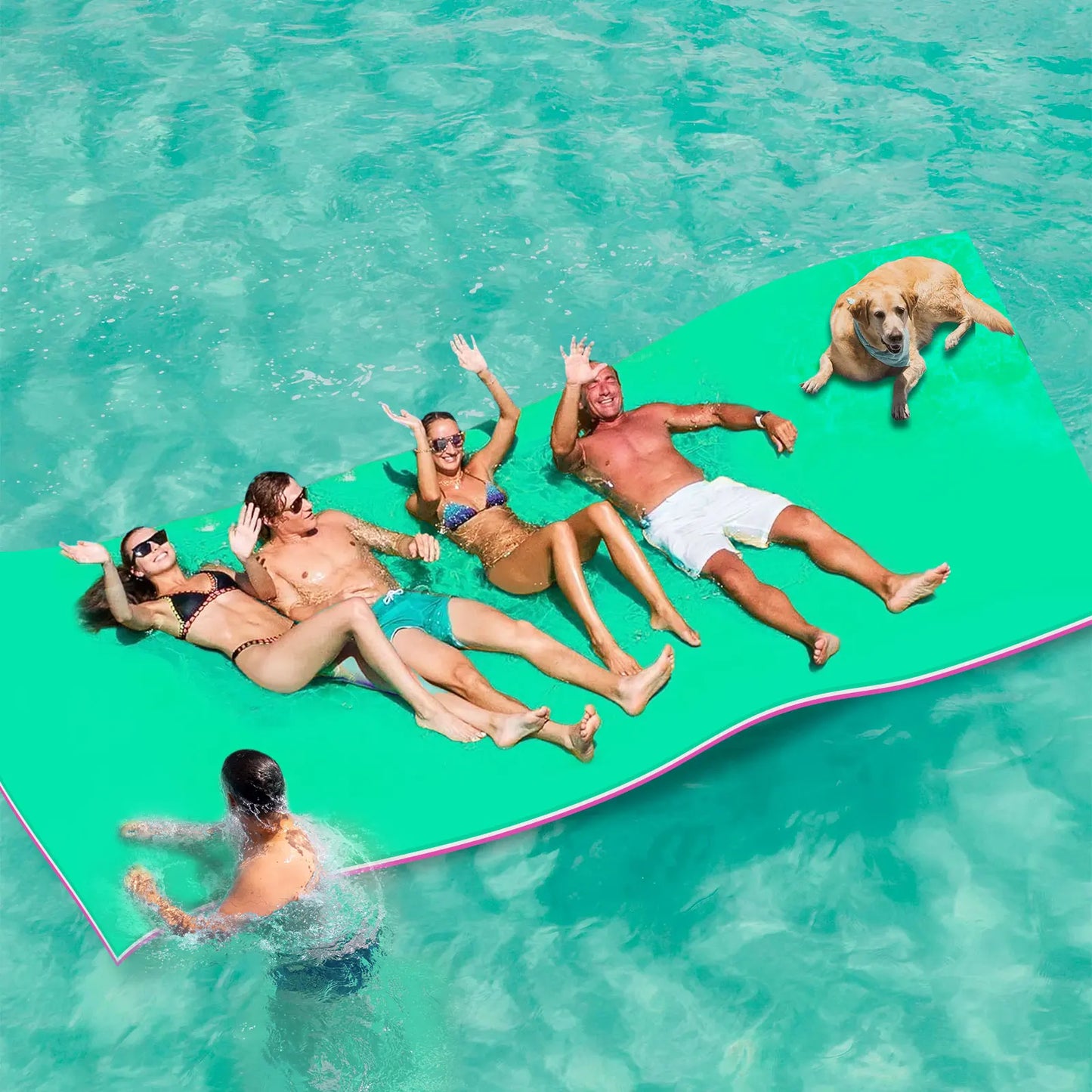 Kieperi Lily Pad Floating Mat XPE Double-Sided Water Mat