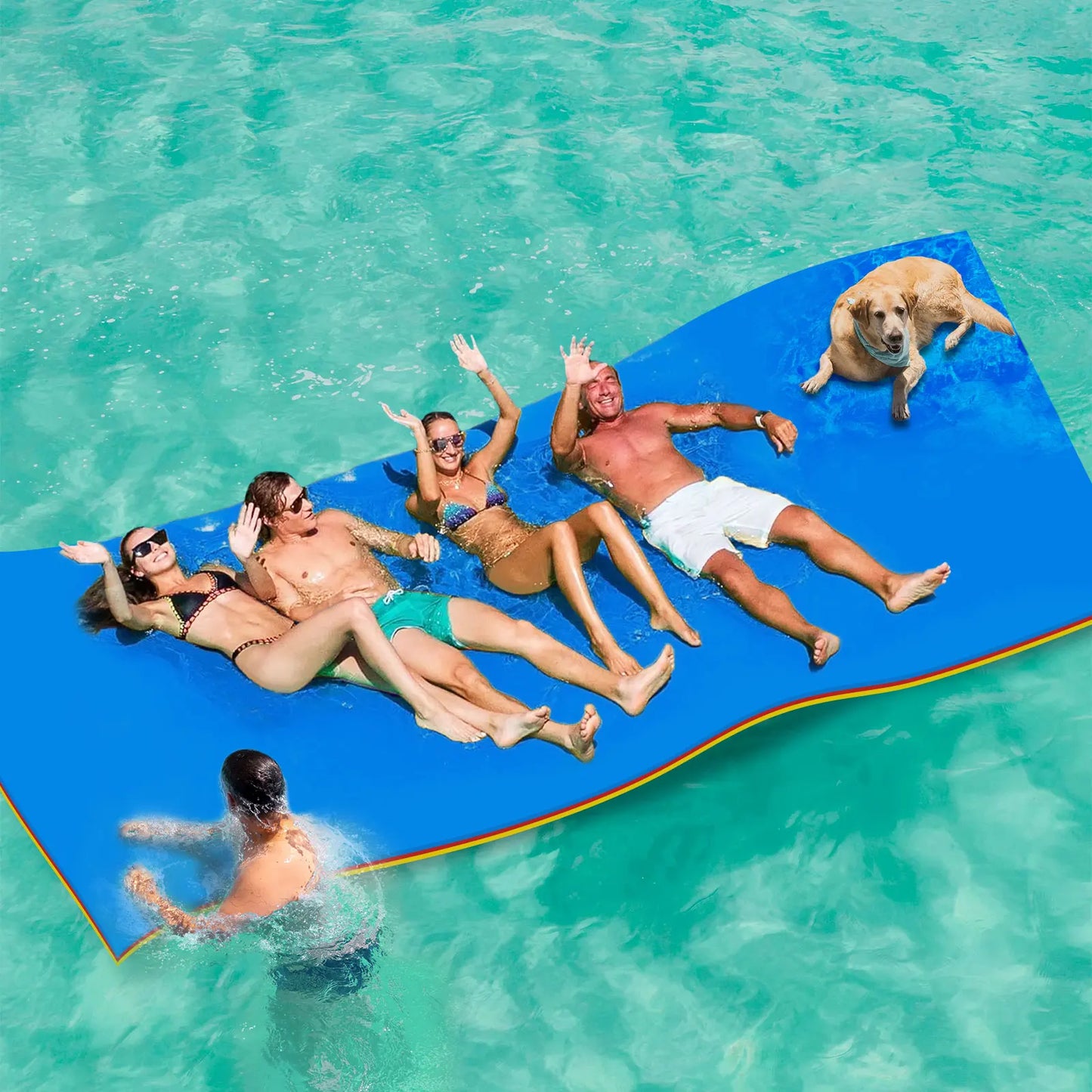 Kieperi Lily Pad Floating Mat XPE Double-Sided Water Mat