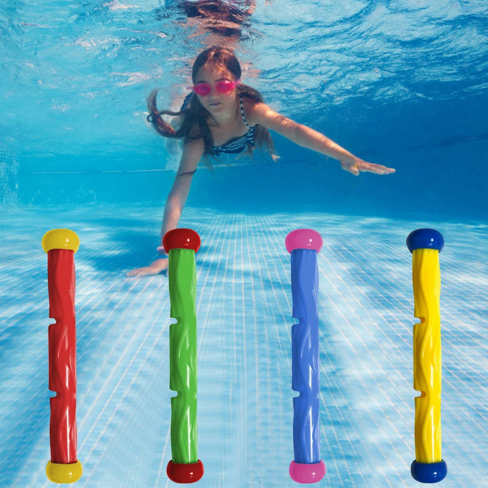 TOOPRE 4Pcs Shark Rocket Pool Toys For Summer Diving Games