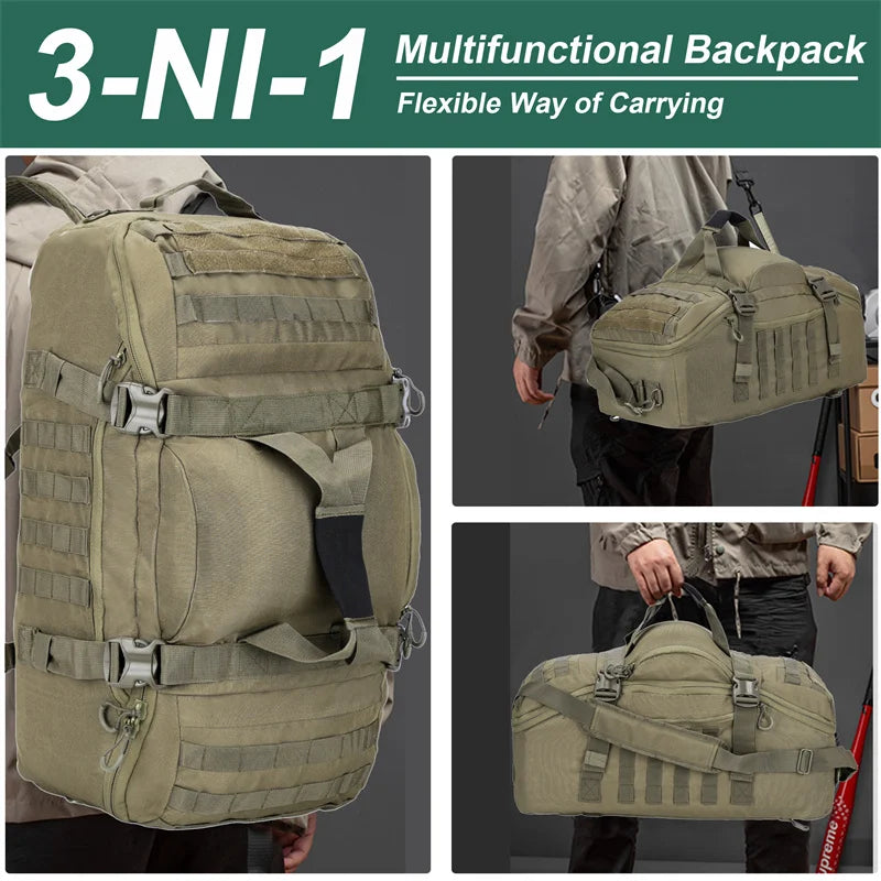 LQARMY Outdoor Tactical Backpack Molle Bag for Hiking
