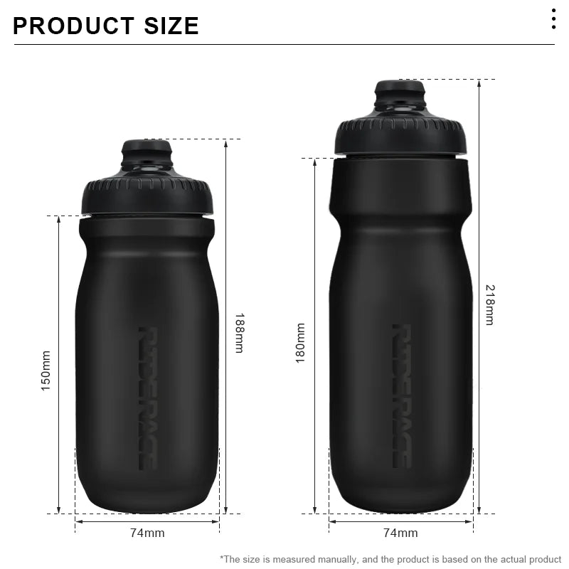 Riderace Sports Water Bottle for Cycling Squeeze Design
