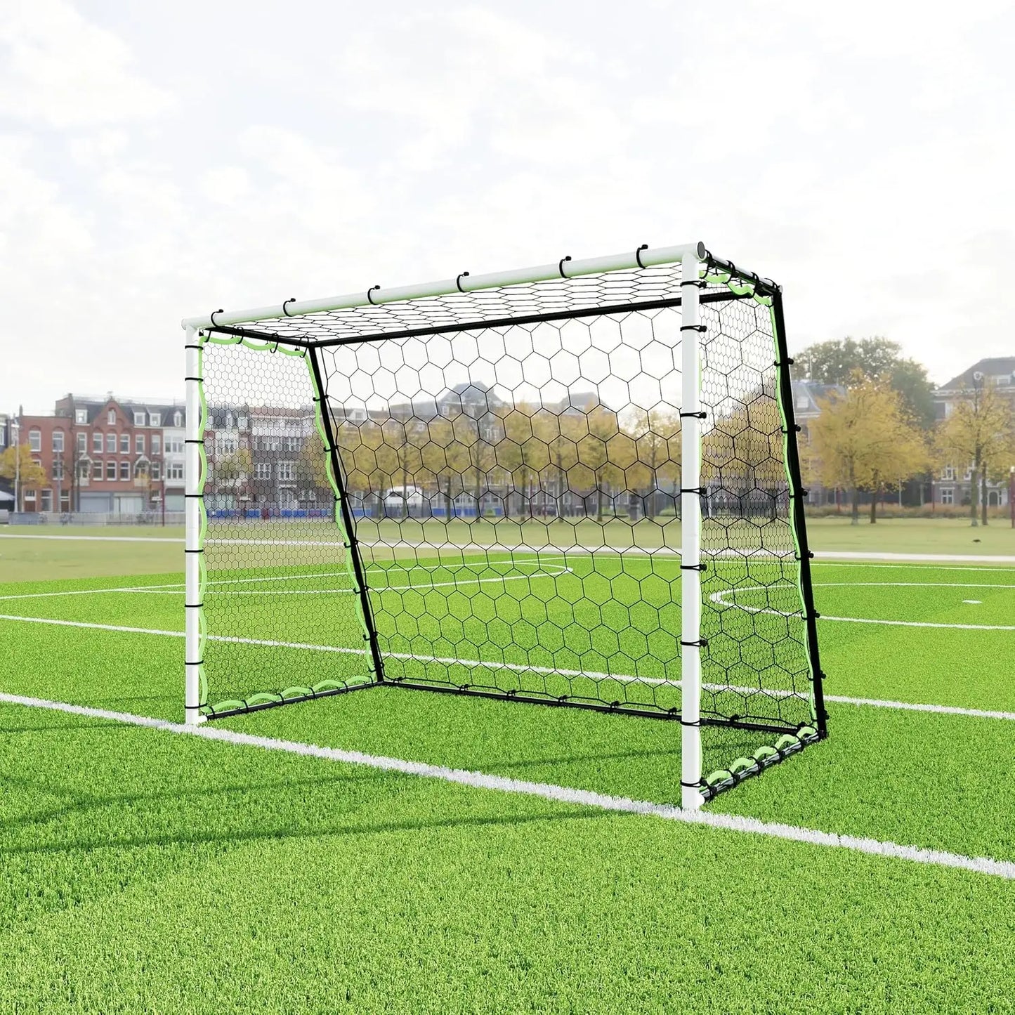HiMISS 3 In 1 Soccer Rebounder Training Net Solo Practice