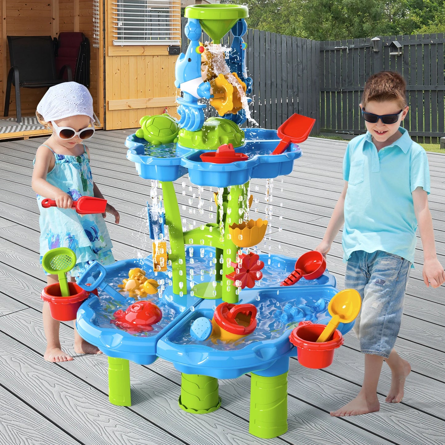 Kids Splash Sand Table Water Toy 4 In 1 Activities