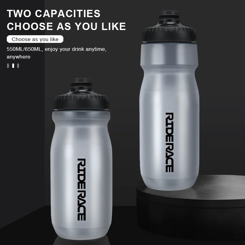Riderace Sports Water Bottle for Cycling Squeeze Design