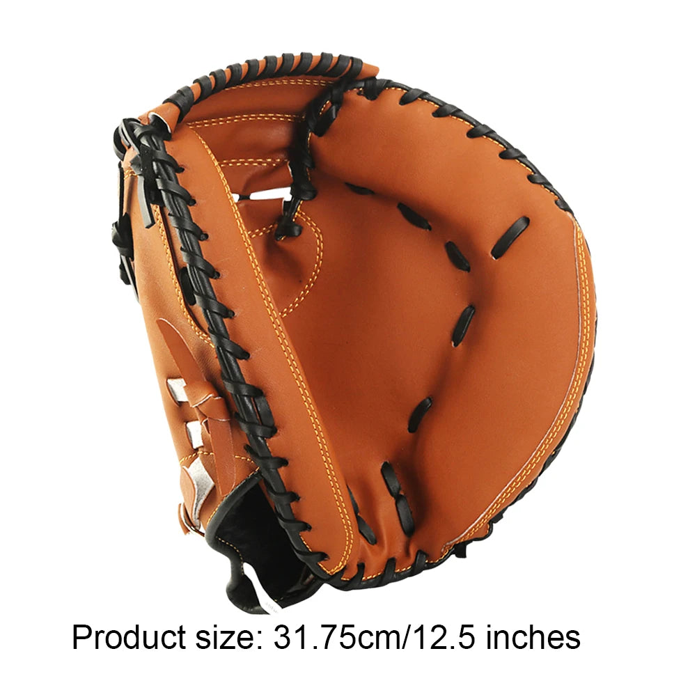 VKTECH PU Leather Baseball Glove Thickened Fielding Mitt Wear Resistant