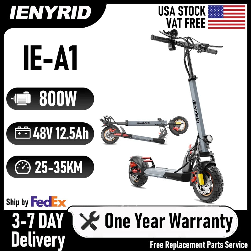 IENYRID A1 Foldable Electric Scooter 800W 48V 45KM