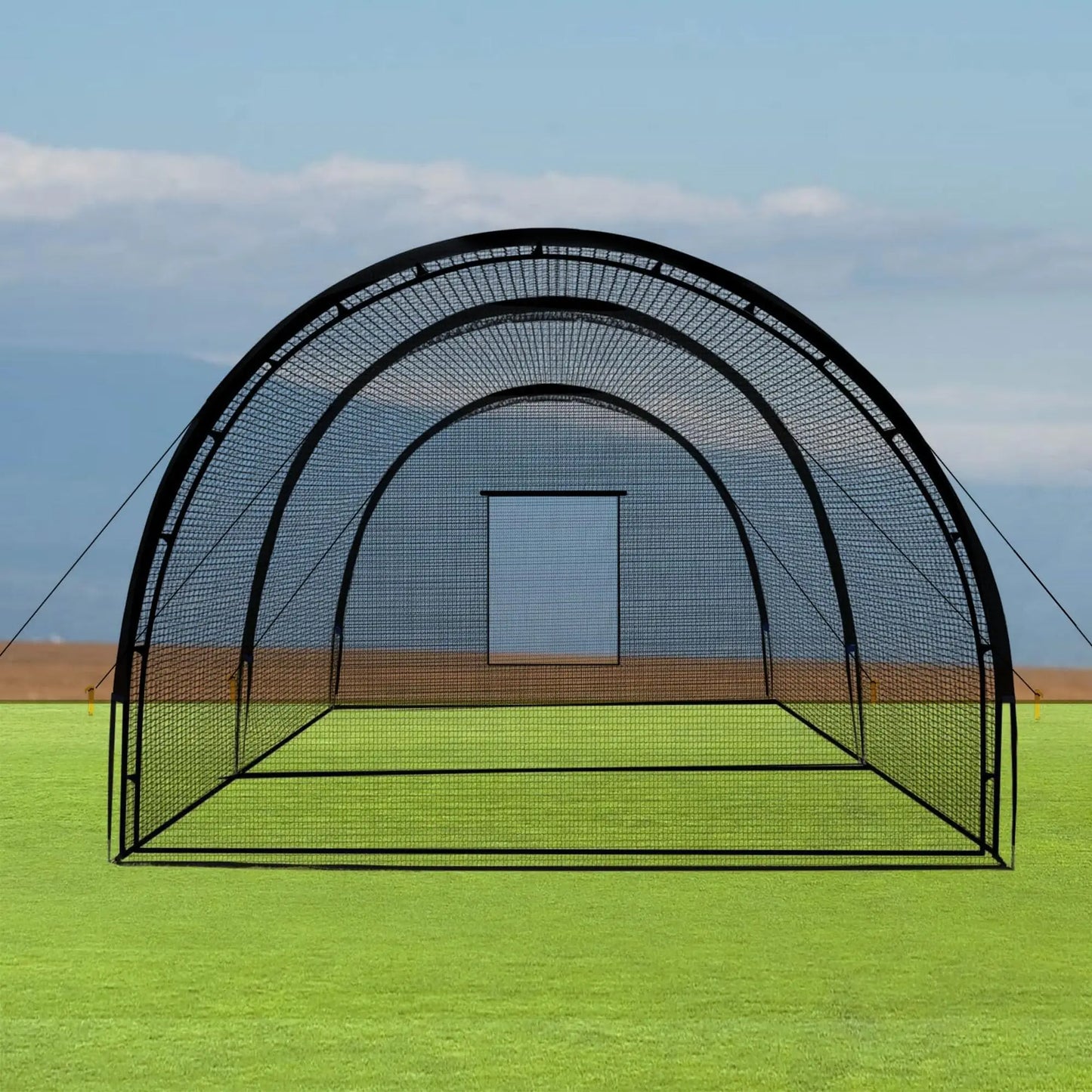HiMISS Batting Cage Net With Frame For Baseball Softball Practice