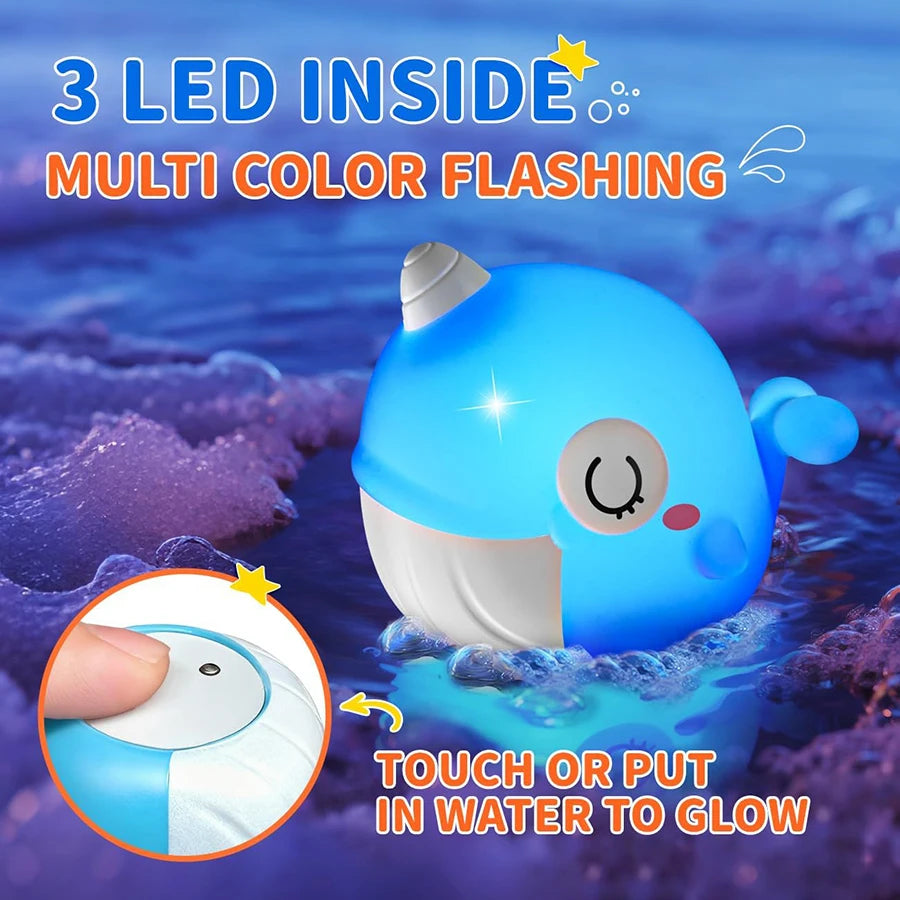 Yokibo Light Up Bath Toys Sea Animals for Kids Playtime