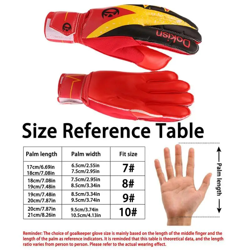 Latex Goalkeeper Gloves for Kids and Adults Anti-Slip Breathable