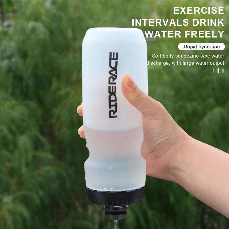 Riderace Sports Water Bottle for Cycling Squeeze Design