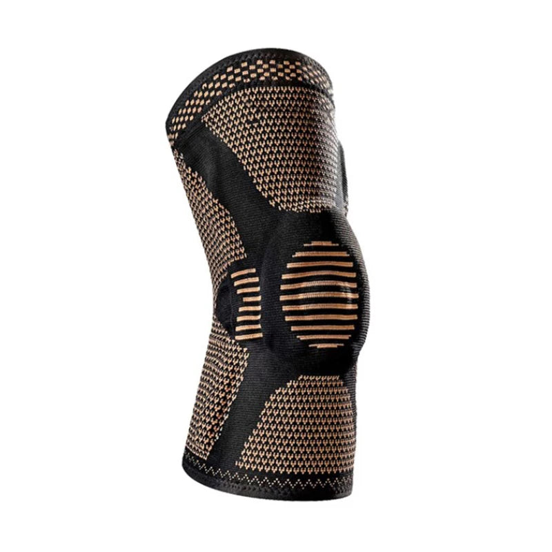 Orthopedic Knee Brace Support Copper Nylon Patella Protector for Sports