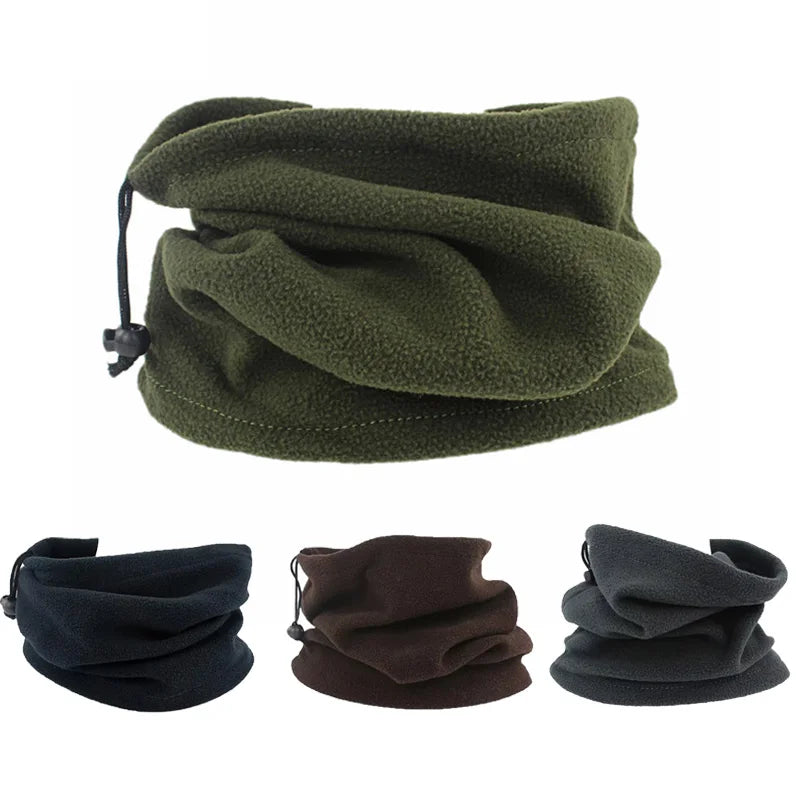 Windproof Fleece Neck Gaiter - Multi-Purpose Tube Scarf for Ski/Cycling/Hiking, Adjustable Face Cover with UV Protection