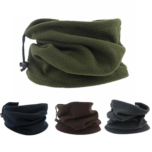 Windproof Fleece Neck Gaiter - Multi-Purpose Tube Scarf for Ski/Cycling/Hiking, Adjustable Face Cover with UV Protection