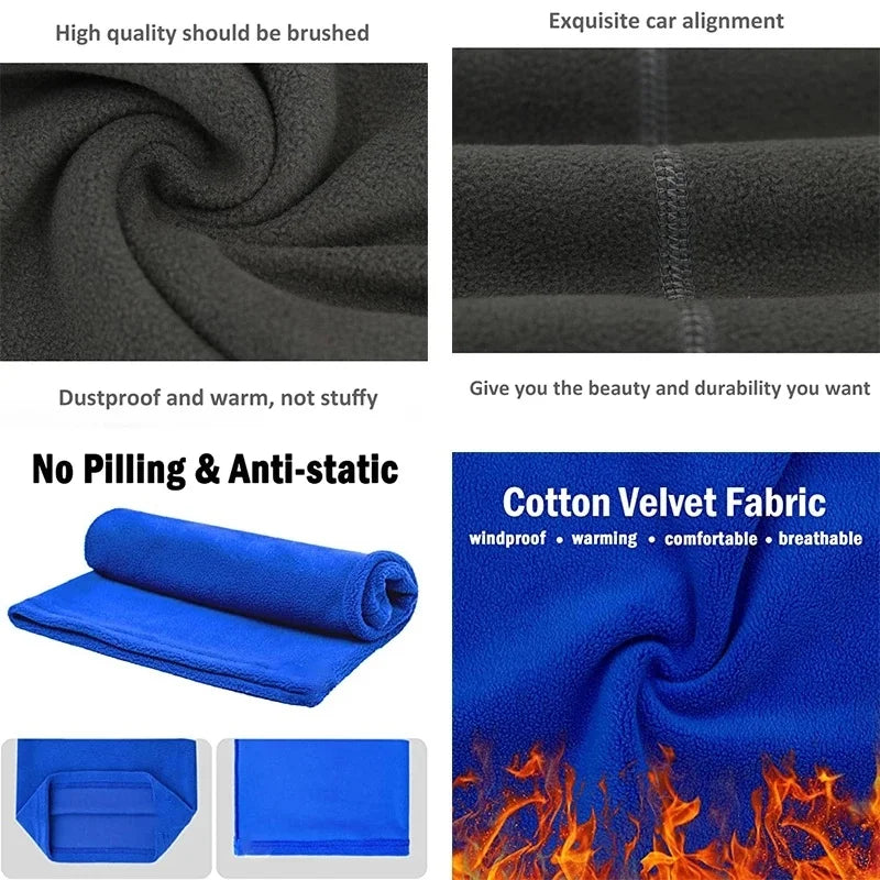Windproof Fleece Neck Gaiter - Multi-Purpose Tube Scarf for Ski/Cycling/Hiking, Adjustable Face Cover with UV Protection