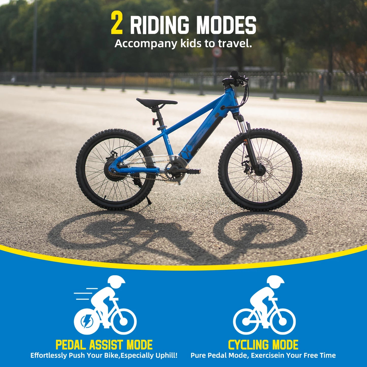 JOYSTAR Electric Kids Bike 250W Motor Safe Mountain Bicycle