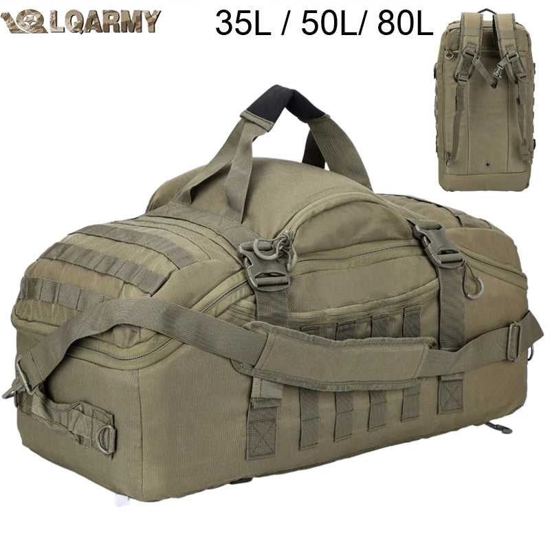 LQARMY Outdoor Tactical Backpack Molle Bag for Hiking