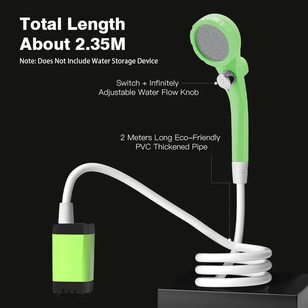 Camping Shower Pump For RV Outdoor Shower Kit With Display