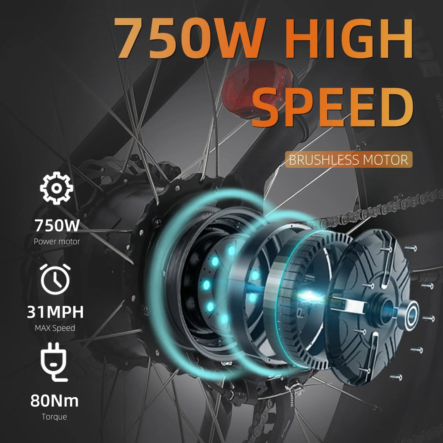 Xtion Electric Mountain Bike Class 3 Ebike 750W