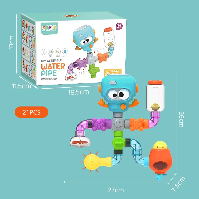 BEI JESS Baby Bath Toys With Suction Cups Water Wheel