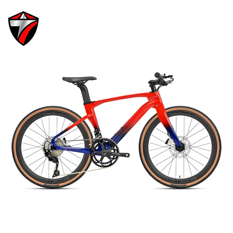 Cyclone Carbon Fiber City Bike With HyDisc Brakes For Teens And Adults