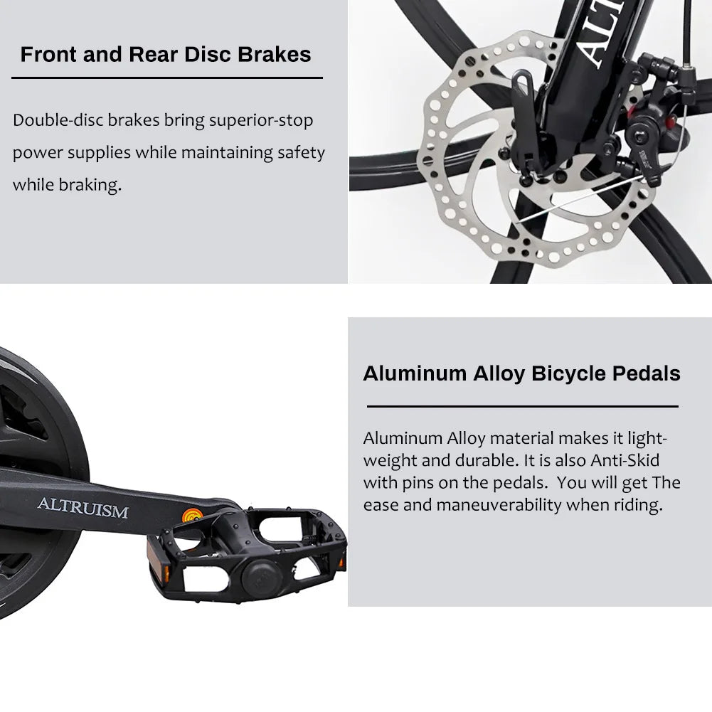 DIAMR Mountain Bike Dual Suspension With Disc Brakes