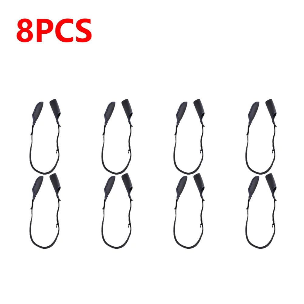 1-10PCS Fishing Rod Socks Srtap Fishing Pole Sleeves Belt Rod Protector Adjustable Rod Cover Protector for Fishing Rod Tube Case
