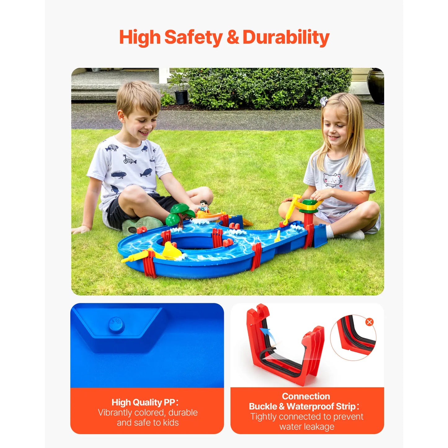 SucceBuy Water Play Table With 39 Accessories For Kids