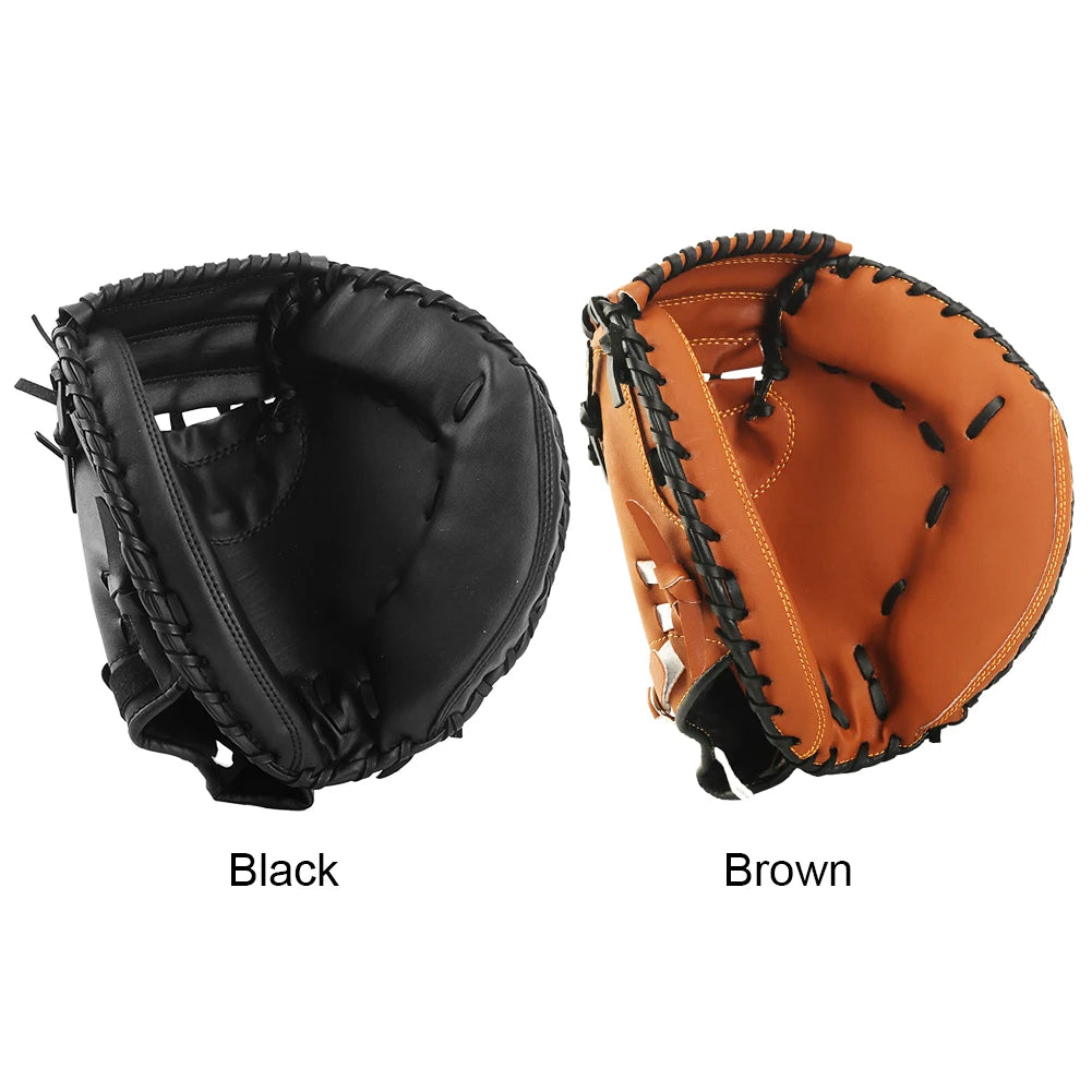 VKTECH PU Leather Baseball Glove Thickened Fielding Mitt Wear Resistant