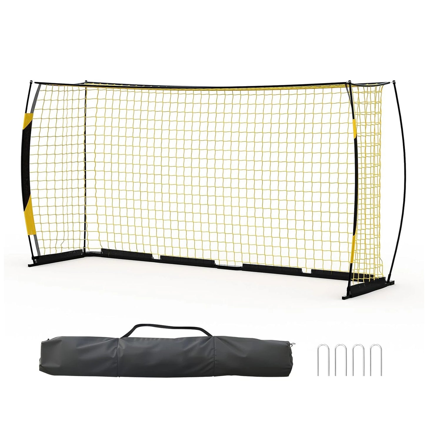 HiMISS Portable Soccer Goal With Metal Frame For Backyard