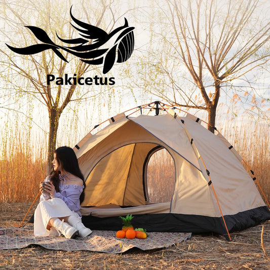 Pakicetus Windproof Camping Tent Lightweight Easy Setup for Family Travel