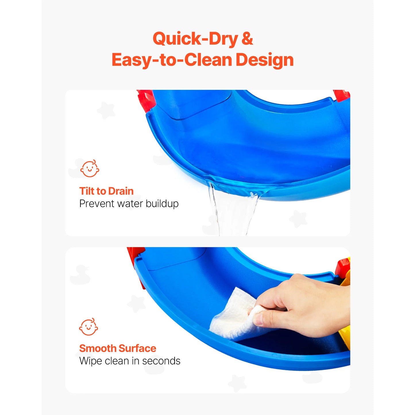 SucceBuy Water Play Table With 39 Accessories For Kids