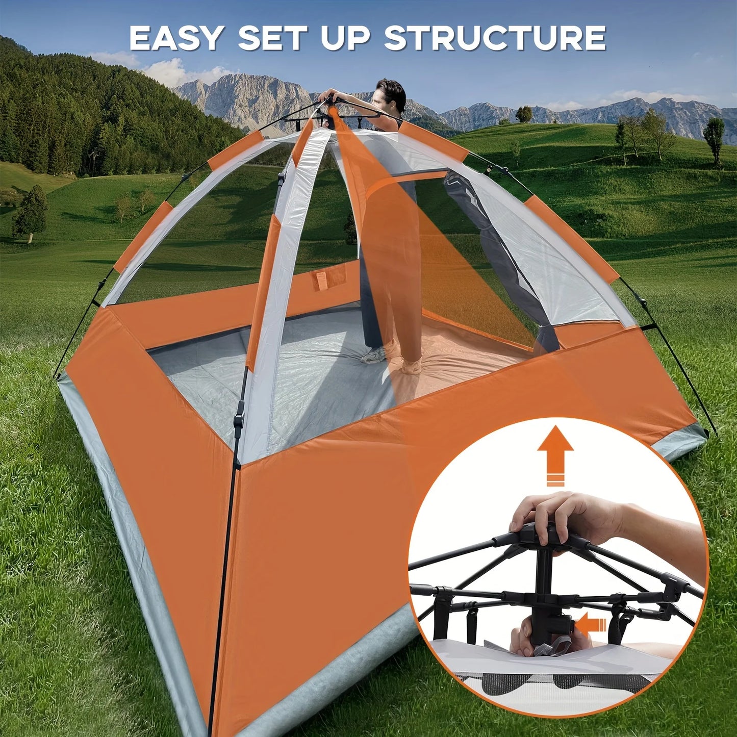 Unp Pop Up Tent Instant Setup With Removable Rain Fly