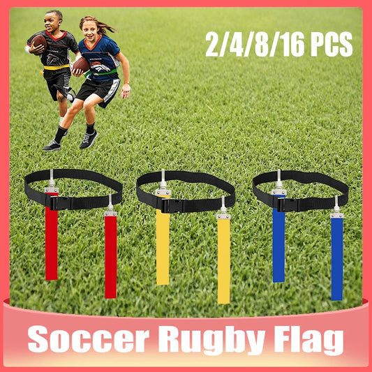 Football Waist Flag Belts For Training, 2/4/8/16-Pack