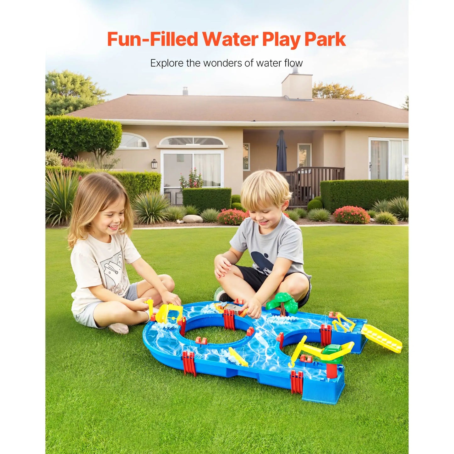 SucceBuy Water Play Table With 39 Accessories For Kids