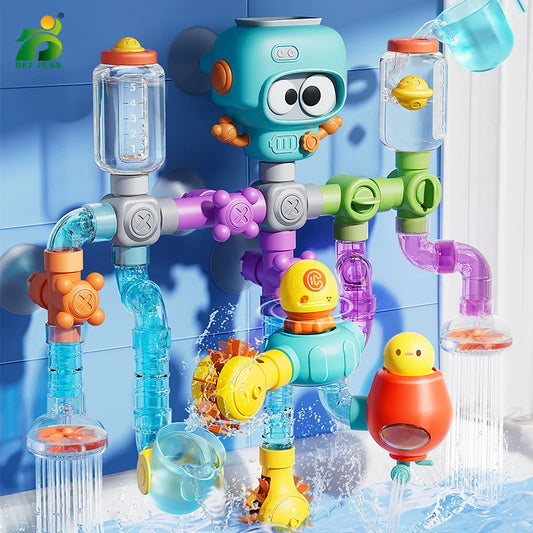 BEI JESS Baby Bath Toys With Suction Cups Water Wheel