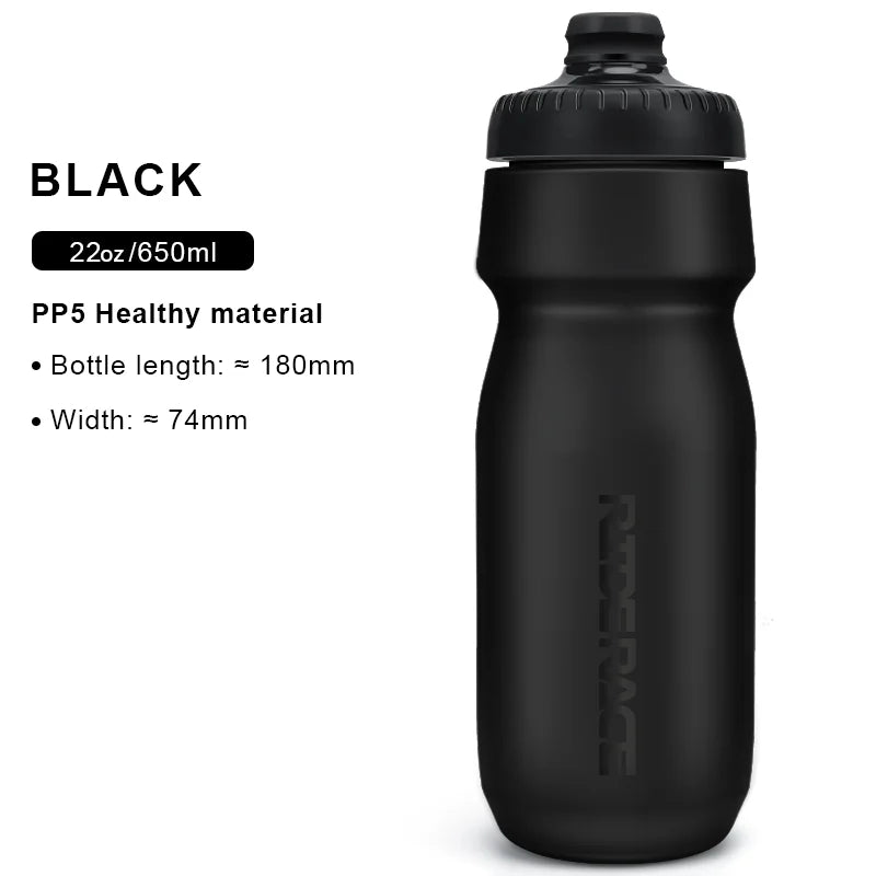 Riderace Sports Water Bottle for Cycling Squeeze Design