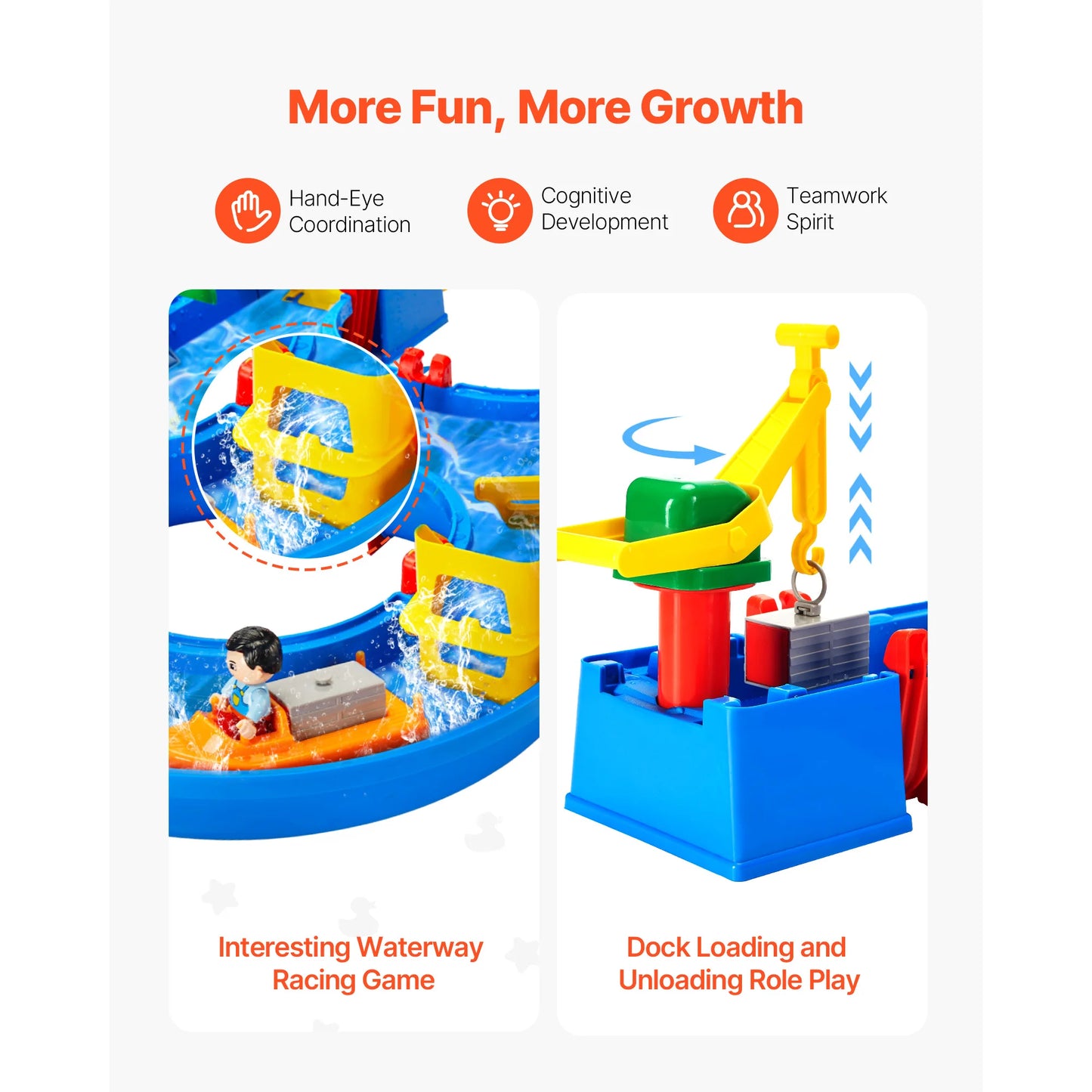 SucceBuy Water Play Table With 39 Accessories For Kids