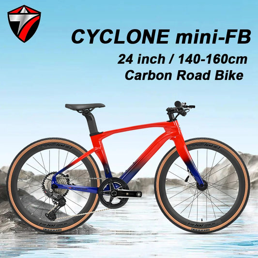 Cyclone Carbon Fiber City Bike With HyDisc Brakes For Teens And Adults