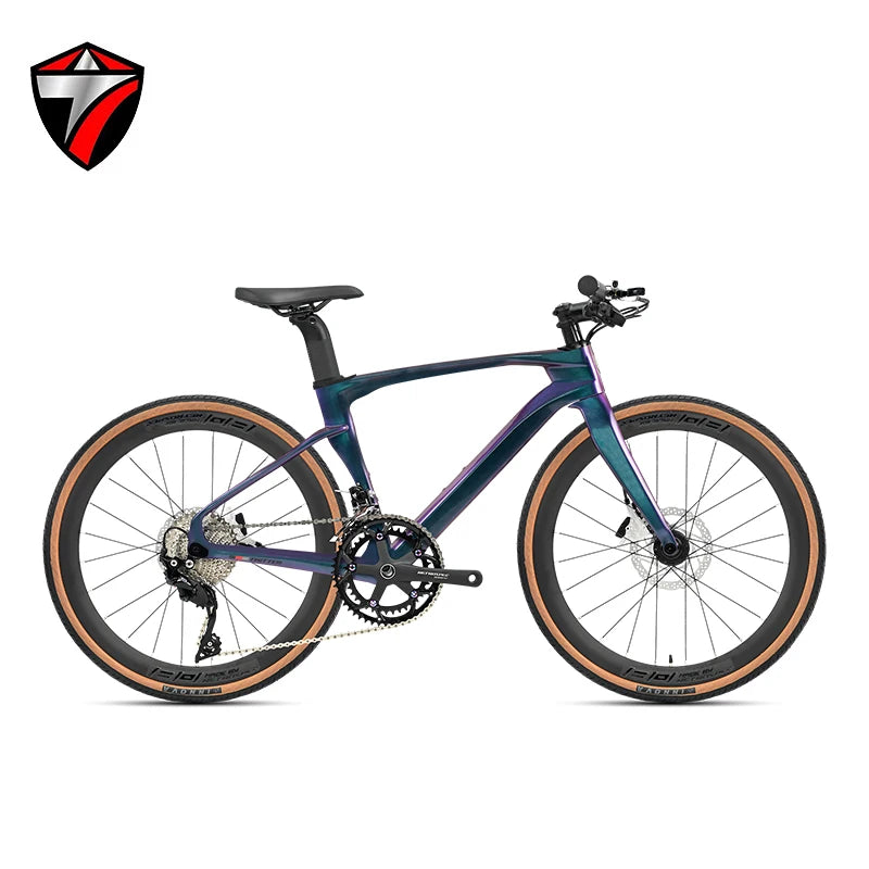 Cyclone Carbon Fiber City Bike With HyDisc Brakes For Teens And Adults