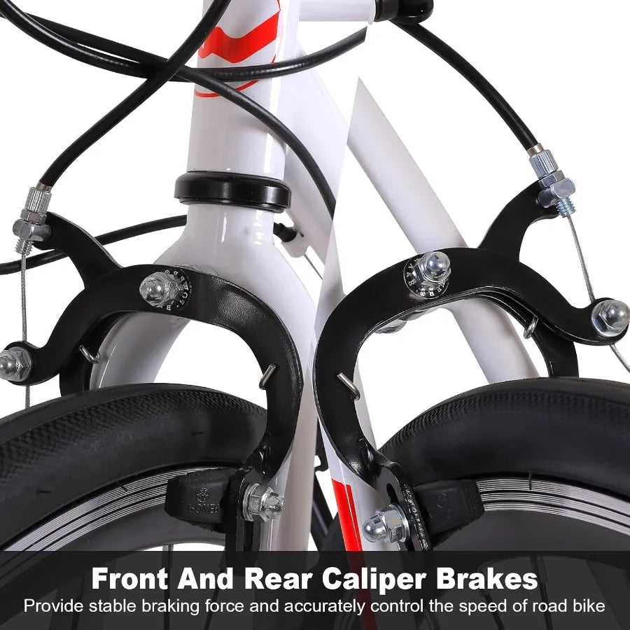 700C Road Bike For Urban Commuting With 14-Speed Drop Handlebars