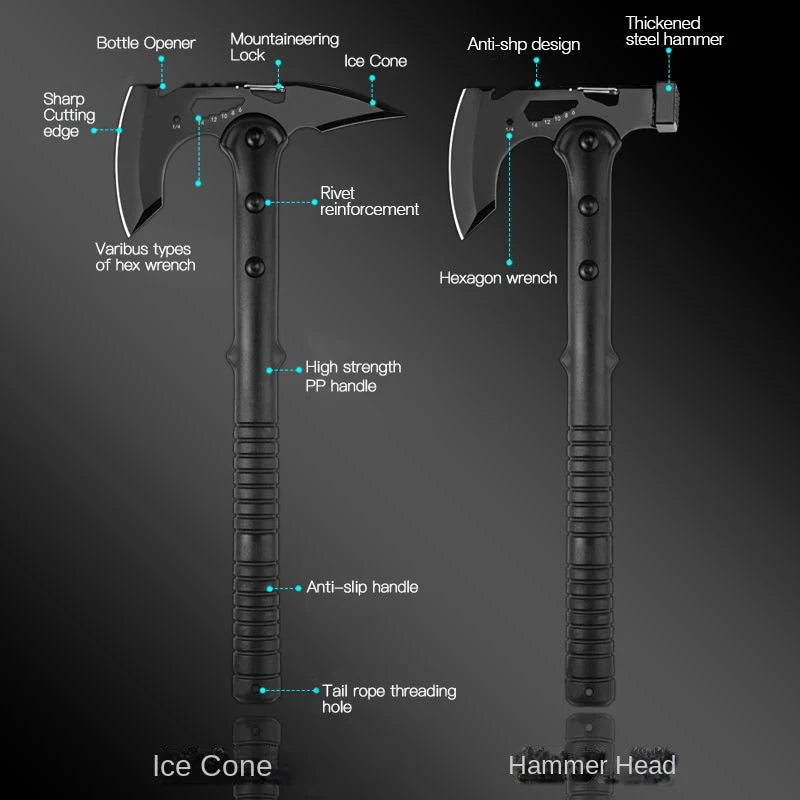 Devil's Assault Tactical Axe Multifunction Camping Fire Axe