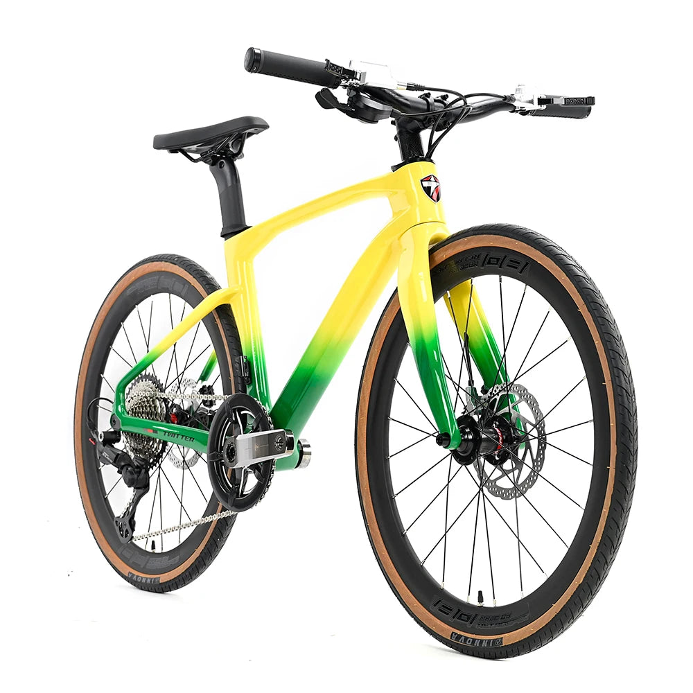 Cyclone Carbon Fiber City Bike With HyDisc Brakes For Teens And Adults