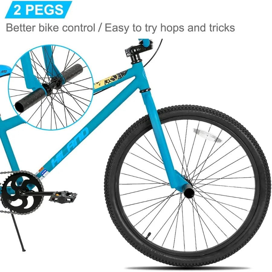 XMSJ BMX Bike Aluminum Frame With 2 Pegs For Riders