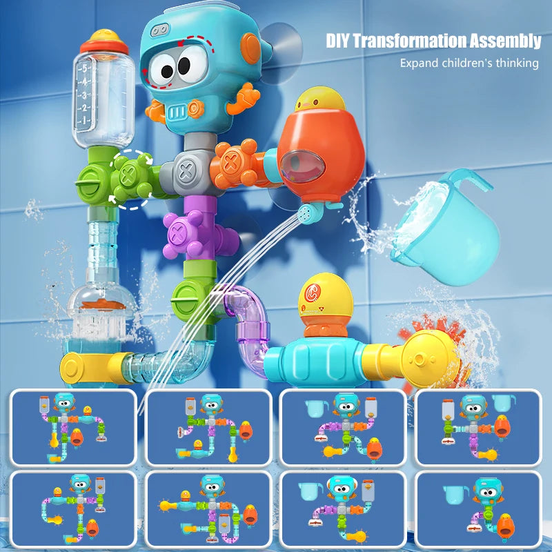 BEI JESS Baby Bath Toys With Suction Cups Water Wheel