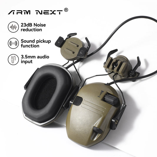 Casco WK de nueva generación, versión táctica, orejera electrónica para disparar, auriculares antiruido NRR23dB